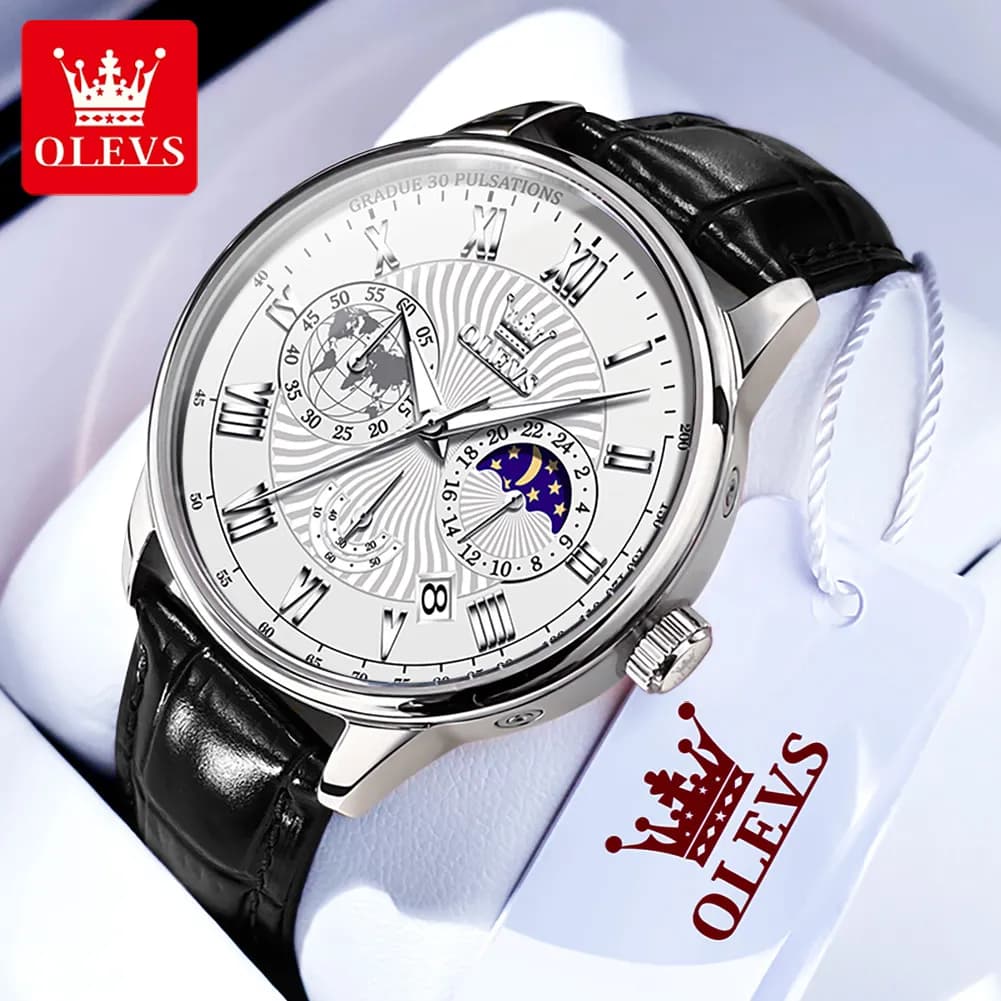 OLEVS Men’s Watches Casual Business Original Quartz Watch for Man